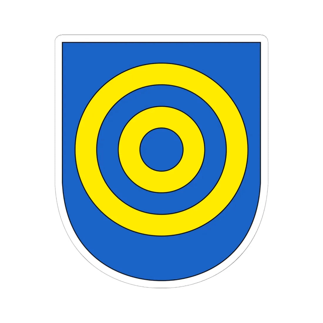 Berlingen Wappen (Switzerland) (Coat of Arms) STICKER Vinyl Kiss-Cut Decal 6 Inch White - The Sticker Space