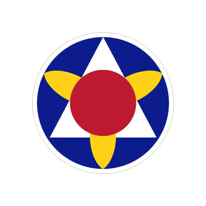 Bermuda Base Command (U.S. Army) REVERSE PRINT Transparent Die-Cut STICKER 3 Inch Die-Cut Transparent - The Sticker Space