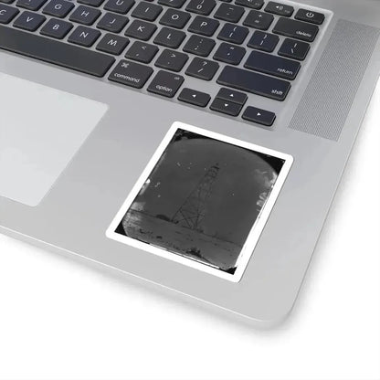 Bermuda Hundred, James River, Virginia. Signal Tower on Left of Bermuda Line (U.S. Civil War) STICKER Vinyl Kiss-Cut Decal - The Sticker Space