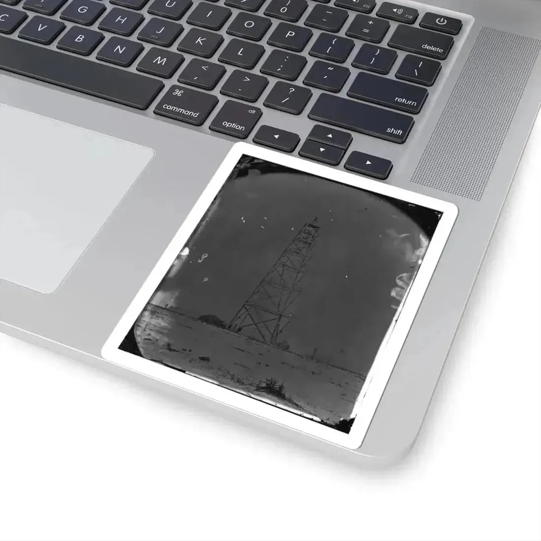 Bermuda Hundred, James River, Virginia. Signal Tower on Left of Bermuda Line (U.S. Civil War) STICKER Vinyl Kiss-Cut Decal - The Sticker Space