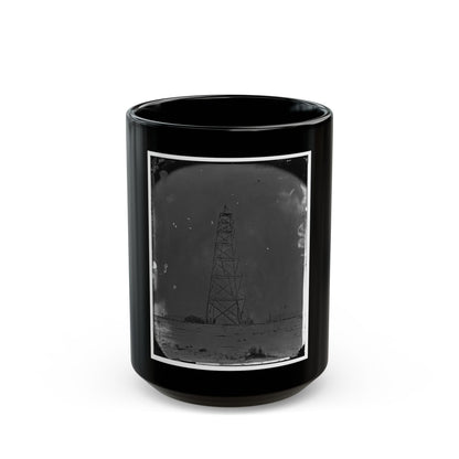 Bermuda Hundred, James River, Virginia. Signal Tower On Left Of Bermuda Line (U.S. Civil War) Black Coffee Mug