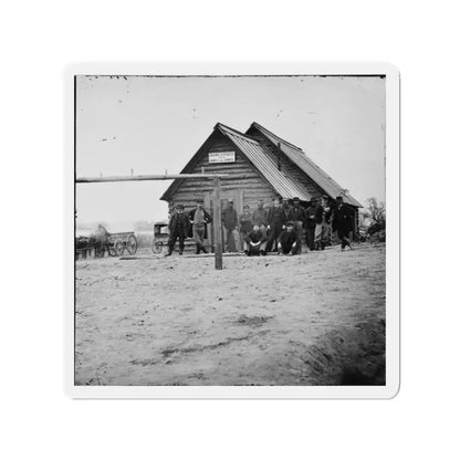 Bermuda Hundred, Va. Adams Express Office, Army Of The James (U.S. Civil War) Refrigerator Magnet 2 Inch Die-Cut - The Sticker Space