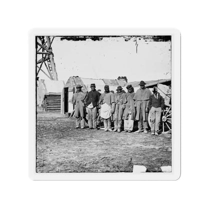 Bermuda Hundred, Va. African-American Teamsters Near The Signal Tower (U.S. Civil War) Refrigerator Magnet - The Sticker Space