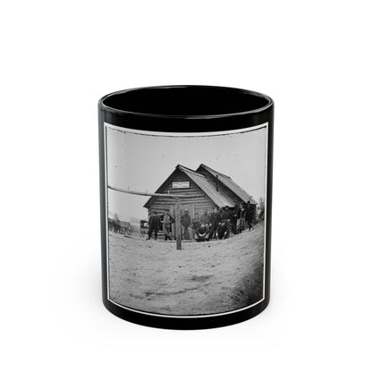 Bermuda Hundred, Va. Adams Express Office, Army Of The James (U.S. Civil War) Black Coffee Mug-11oz-The Sticker Space