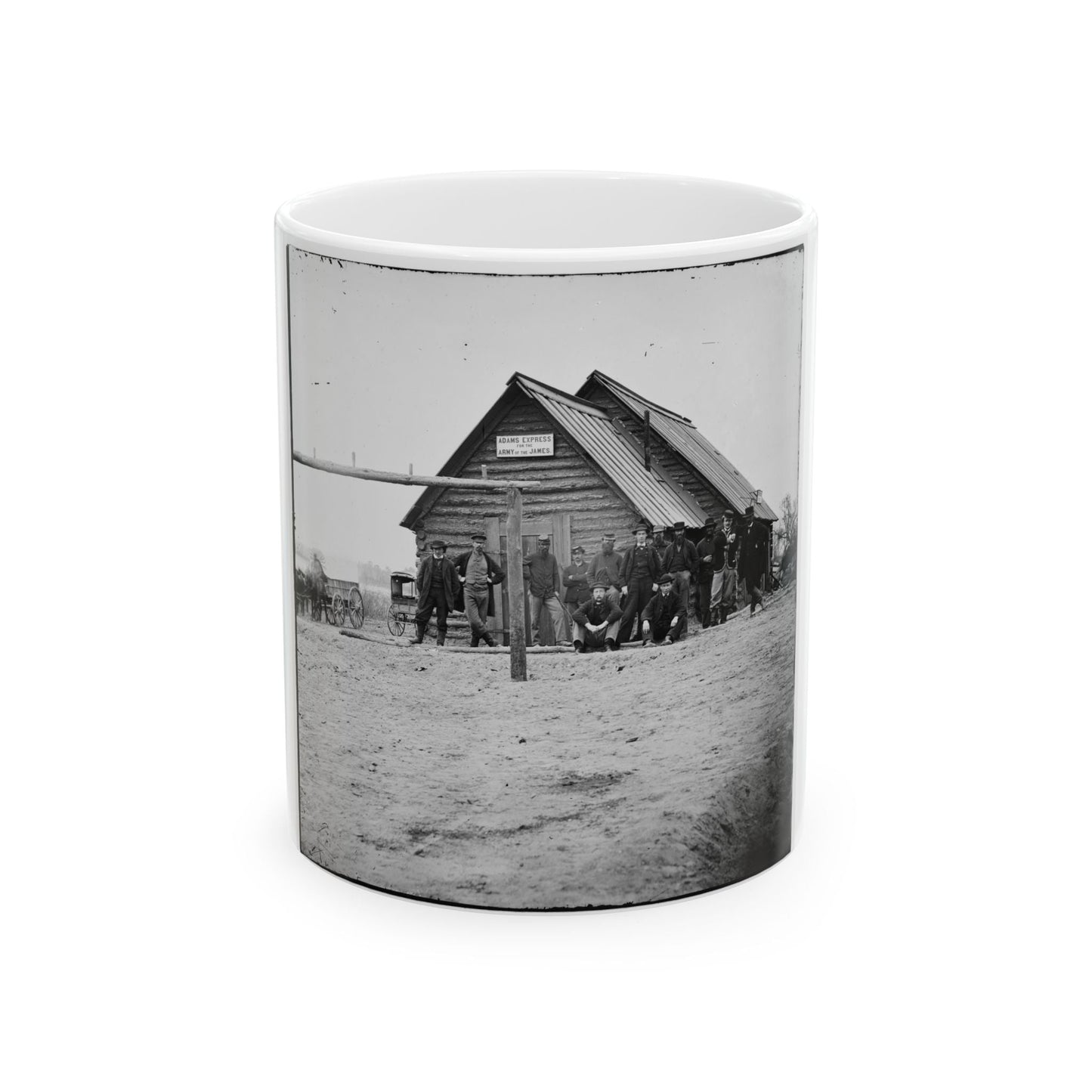 Bermuda Hundred, Va. Adams Express Office, Army Of The James (U.S. Civil War) White Coffee Mug