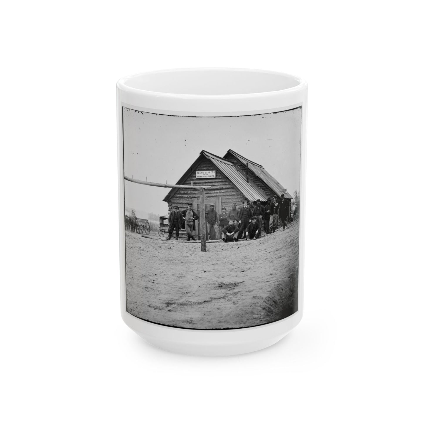 Bermuda Hundred, Va. Adams Express Office, Army Of The James (U.S. Civil War) White Coffee Mug