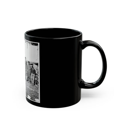 Bermuda Hundred, Va. African-American Teamsters Near The Signal Tower (U.S. Civil War) Black Coffee Mug-The Sticker Space