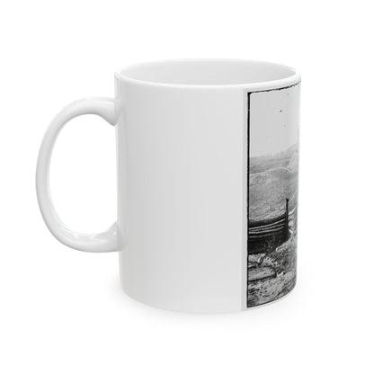 Bermuda Hundred, Va. Federal Earthworks On Left Of The Line, Near Point Of Rocks (U.S. Civil War) White Coffee Mug