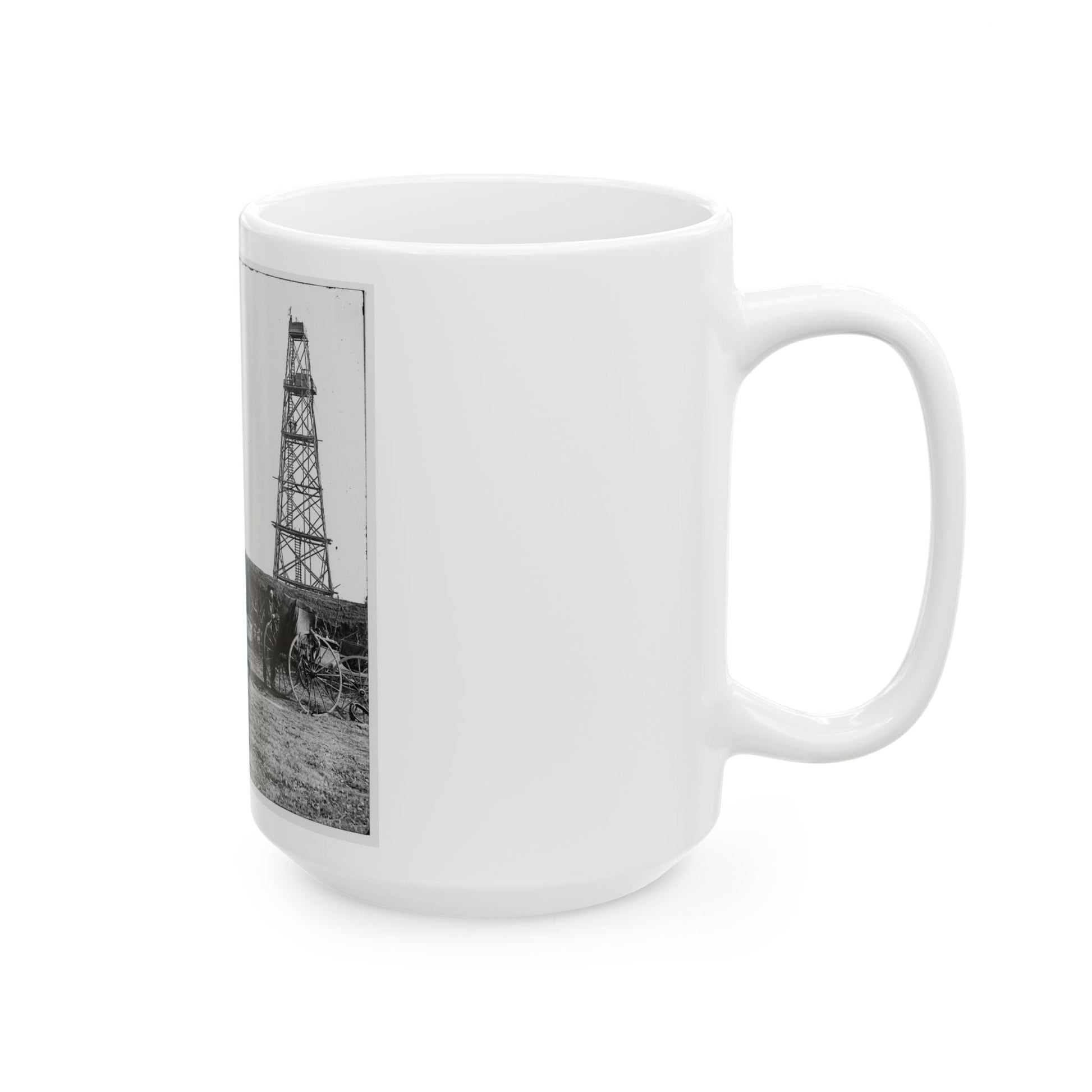 Bermuda Hundred, Va. Photographer At Butler's Signal Tower (U.S. Civil War) White Coffee Mug-The Sticker Space