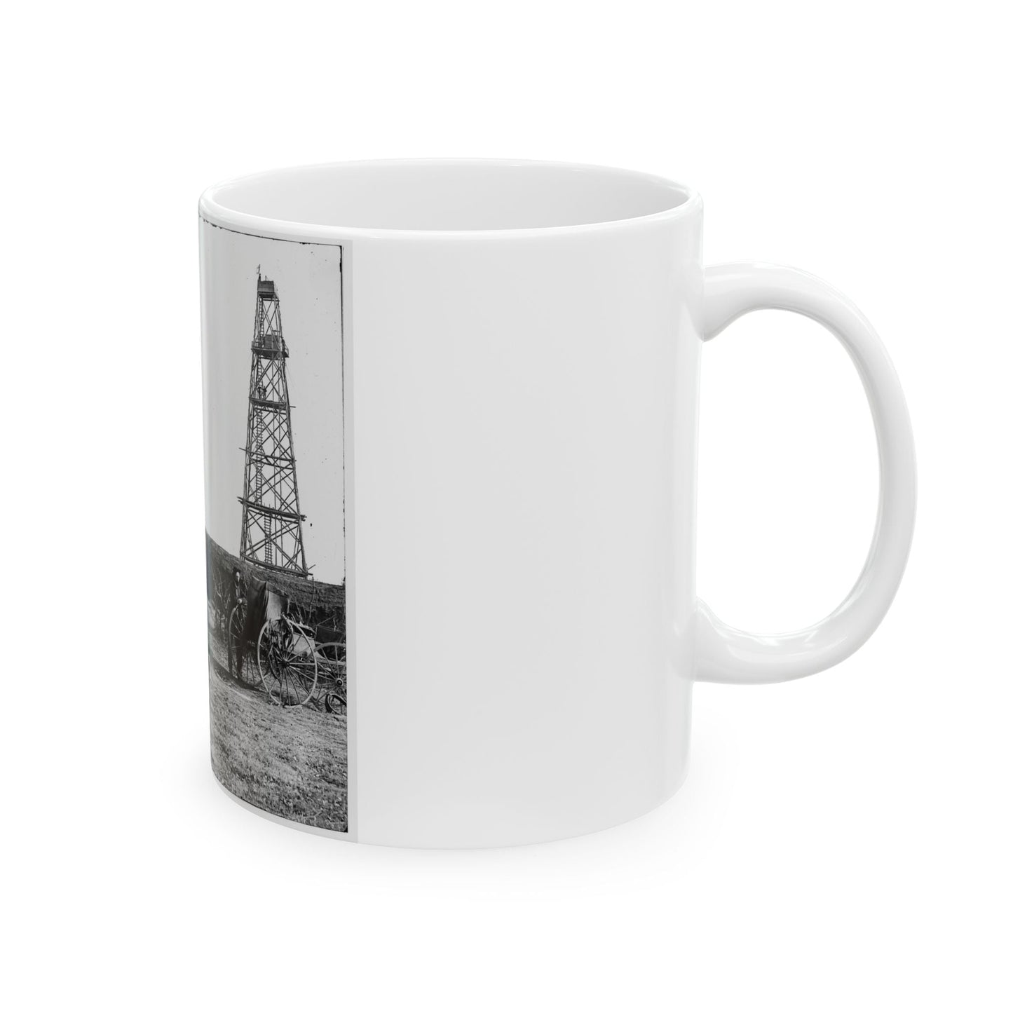 Bermuda Hundred, Va. Photographer At Butler's Signal Tower (U.S. Civil War) White Coffee Mug-The Sticker Space