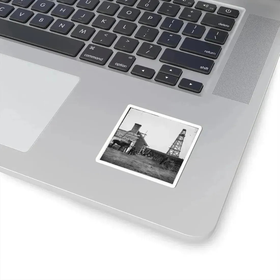 Bermuda Hundred, Virginia. Photographer at Butler's Signal Tower (U.S. Civil War) STICKER Vinyl Kiss-Cut Decal - The Sticker Space