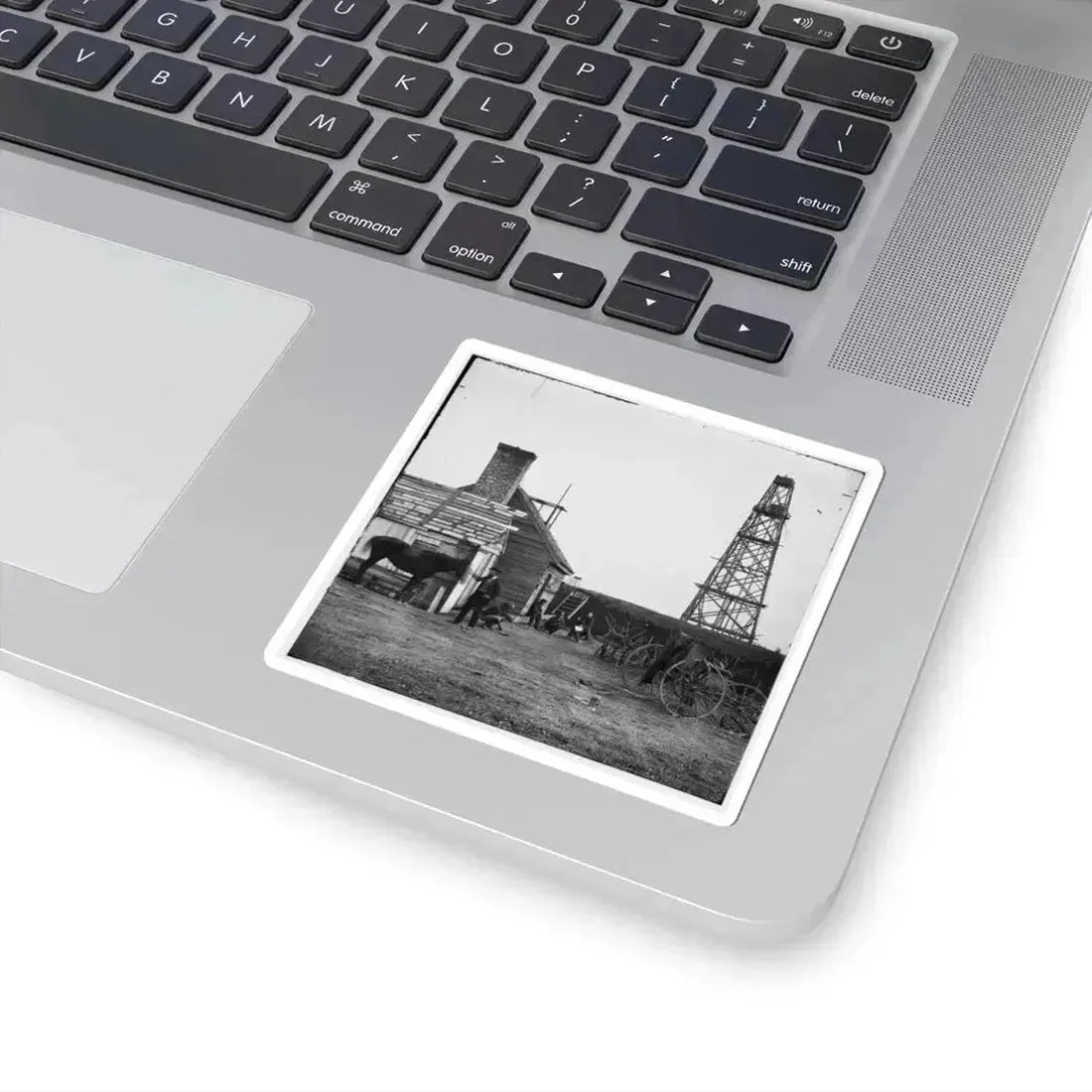 Bermuda Hundred, Virginia. Photographer at Butler's Signal Tower (U.S. Civil War) STICKER Vinyl Kiss-Cut Decal - The Sticker Space