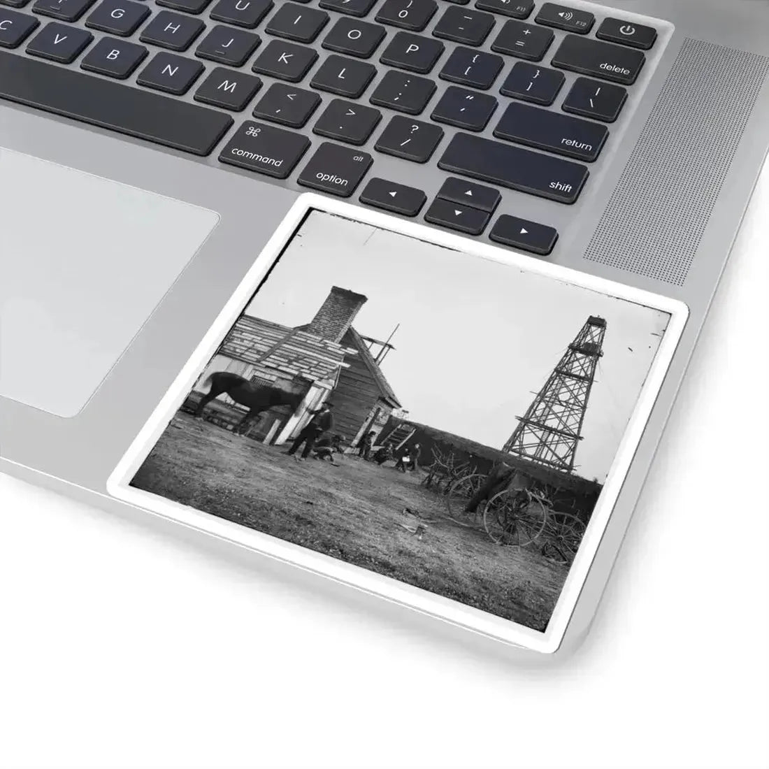 Bermuda Hundred, Virginia. Photographer at Butler's Signal Tower (U.S. Civil War) STICKER Vinyl Kiss-Cut Decal - The Sticker Space