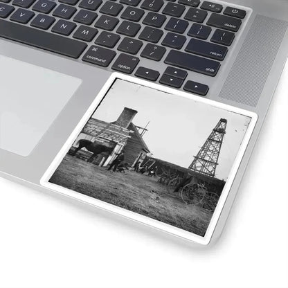 Bermuda Hundred, Virginia. Photographer at Butler's Signal Tower (U.S. Civil War) STICKER Vinyl Kiss-Cut Decal - The Sticker Space