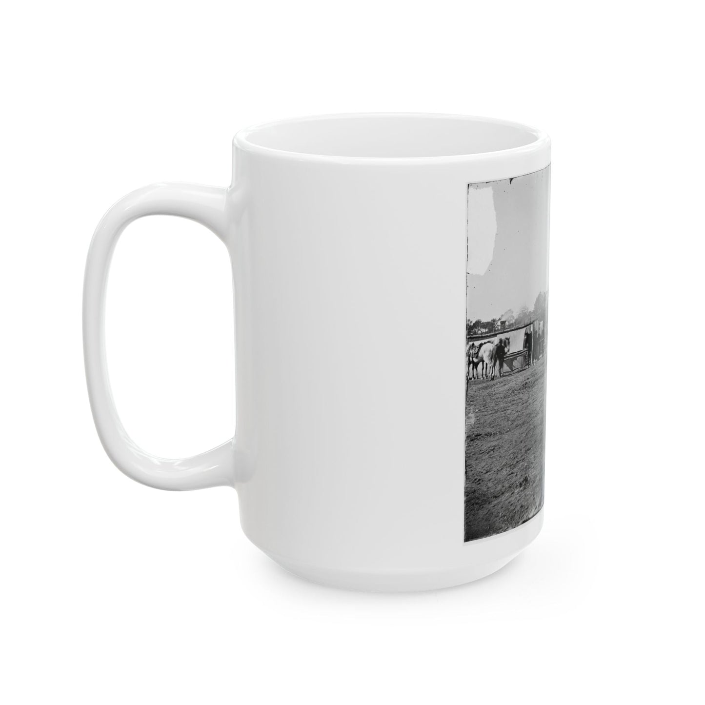 Bermuda Hundred, Virginia. Gen. Butler's Staff Officers Quarters (U.S. Civil War) White Coffee Mug-The Sticker Space