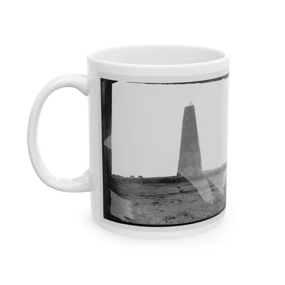 Bermuda Hundred, Virginia. Lookout Tower On Left Of Bermuda Hundred Line (U.S. Civil War) White Coffee Mug