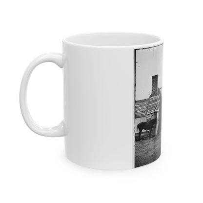 Bermuda Hundred, Virginia. Photographer At Butler's Signal Tower (U.S. Civil War) White Coffee Mug-The Sticker Space