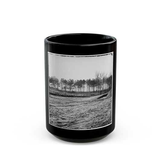 Bermuda Hundred , Virginia. View (U.S. Civil War) Black Coffee Mug-15oz-The Sticker Space