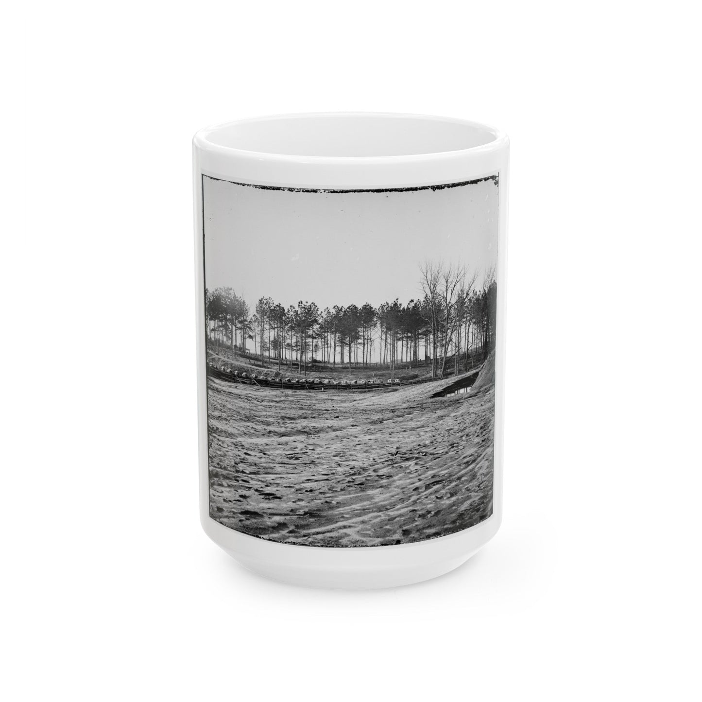 Bermuda Hundred , Virginia. View (U.S. Civil War) White Coffee Mug-15oz-The Sticker Space