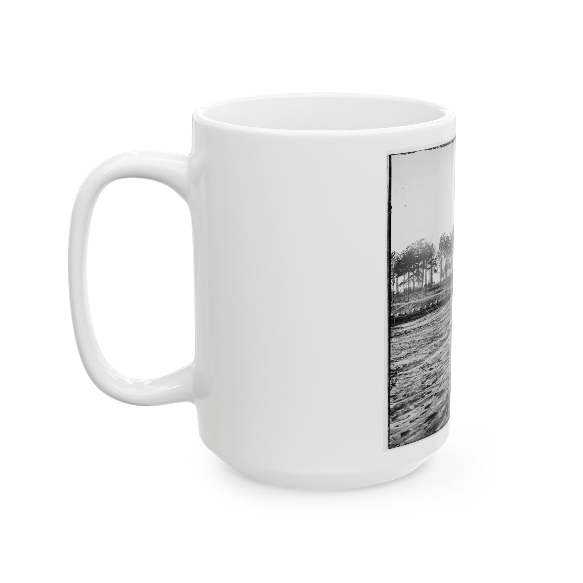 Bermuda Hundred , Virginia. View (U.S. Civil War) White Coffee Mug-The Sticker Space