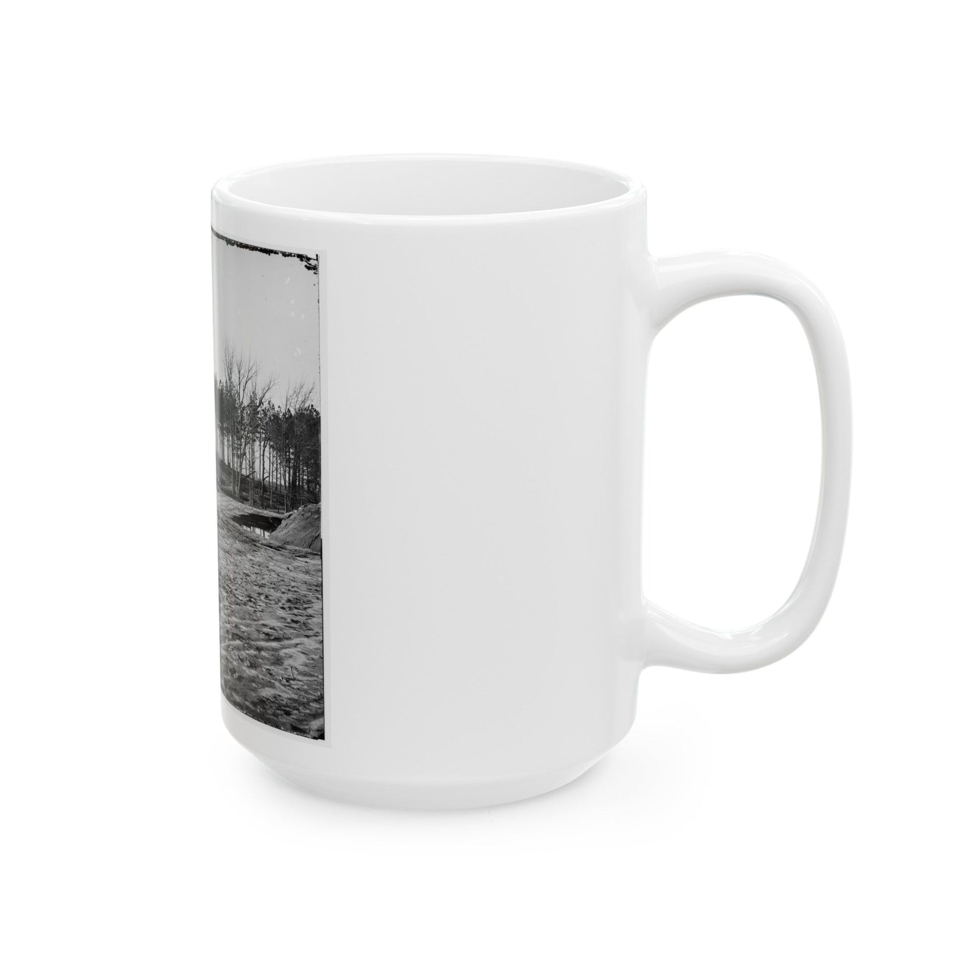 Bermuda Hundred , Virginia. View (U.S. Civil War) White Coffee Mug-The Sticker Space