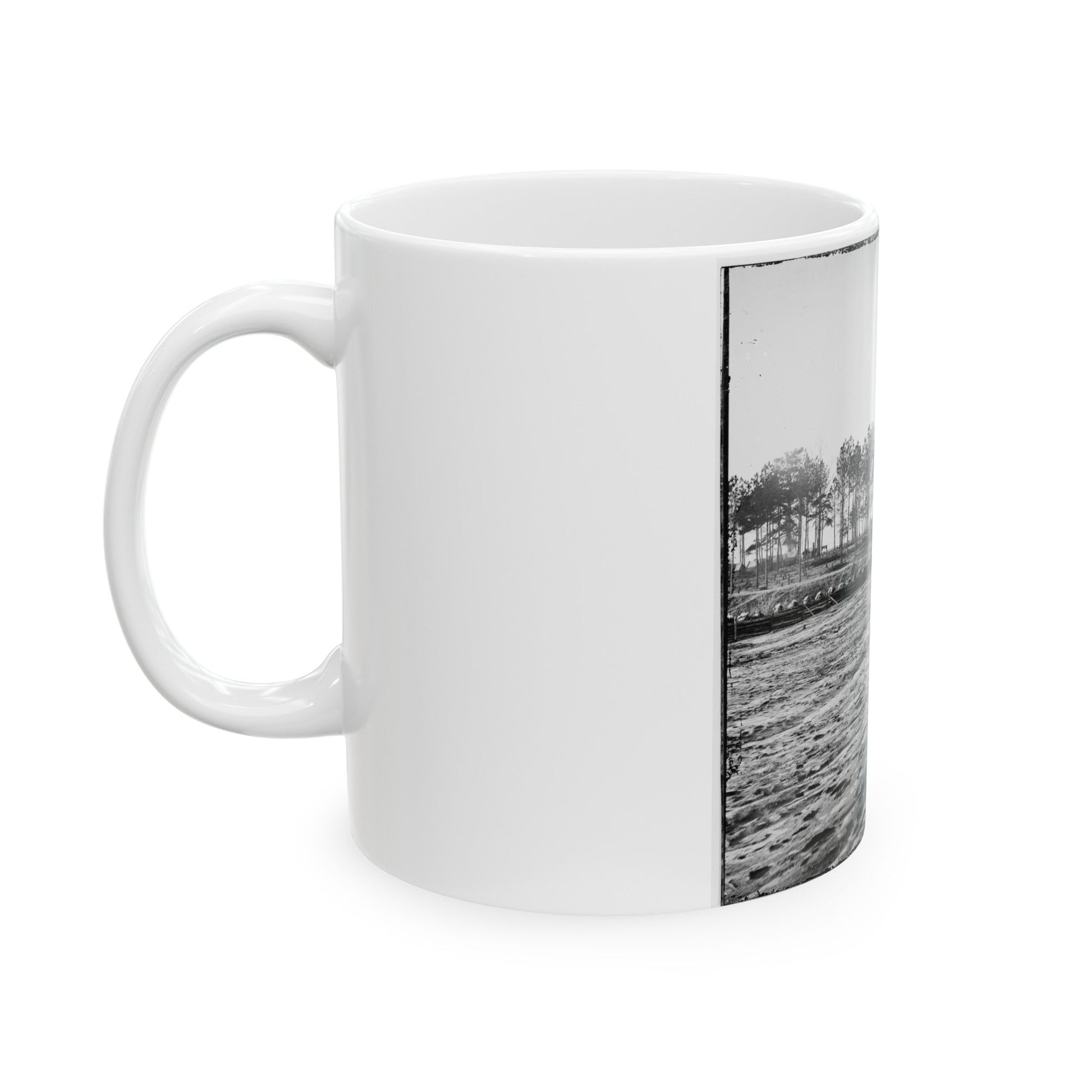 Bermuda Hundred , Virginia. View (U.S. Civil War) White Coffee Mug-The Sticker Space