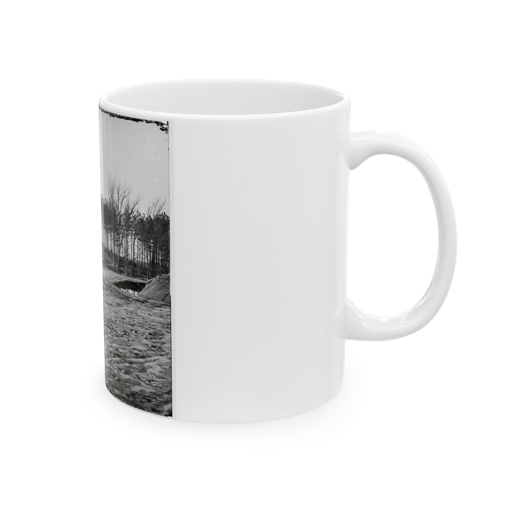 Bermuda Hundred , Virginia. View (U.S. Civil War) White Coffee Mug-The Sticker Space