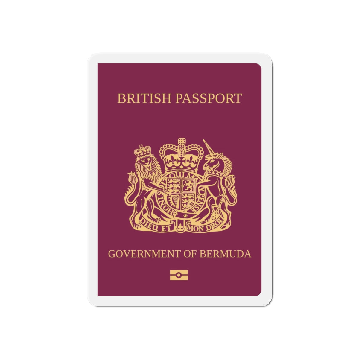 Bermuda Passport - Die-Cut Magnet-5" x 5"-The Sticker Space