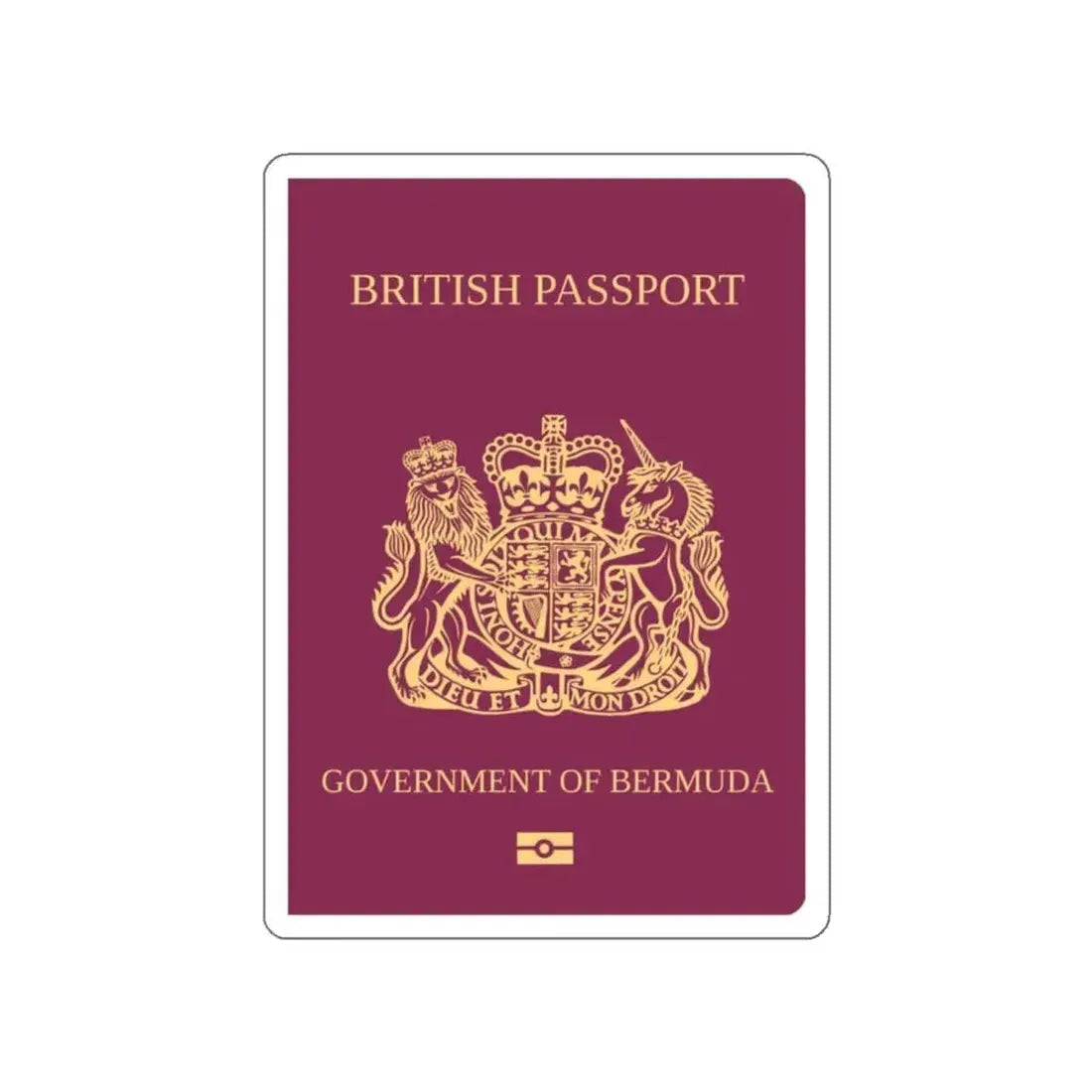 Bermuda Passport STICKER Vinyl Die-Cut Decal 2 Inch - The Sticker Space