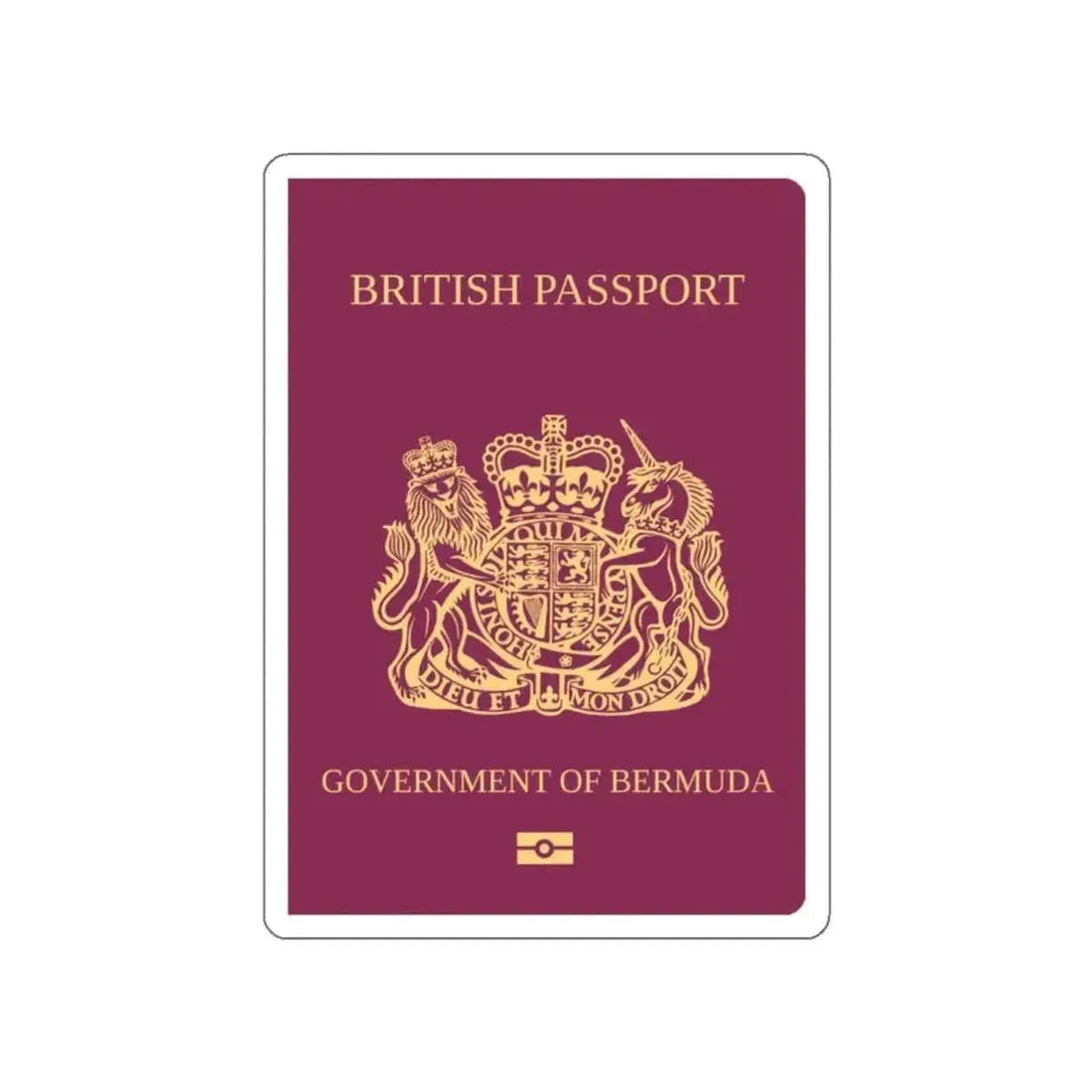Bermuda Passport STICKER Vinyl Die-Cut Decal - The Sticker Space