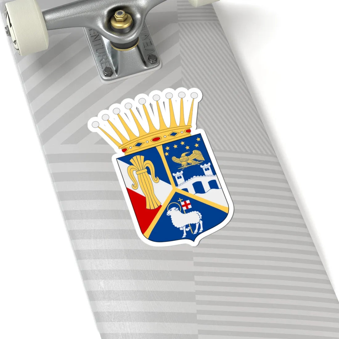 Bernadotte af Wisborg vapen (Sweden) (Coat of Arms) STICKER Vinyl Kiss-Cut Decal - The Sticker Space