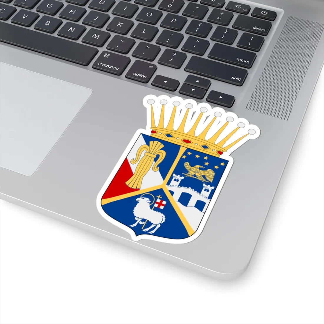 Bernadotte af Wisborg vapen (Sweden) (Coat of Arms) STICKER Vinyl Kiss-Cut Decal - The Sticker Space