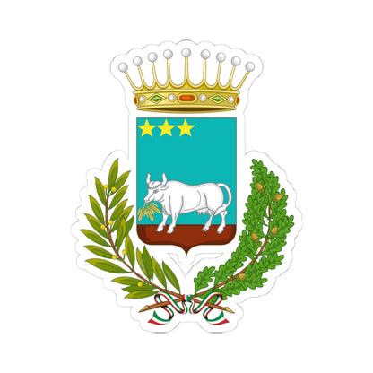 Bernalda-Stemma (Italy) (Coat of Arms) STICKER Vinyl Kiss-Cut Decal 4 Inch White - The Sticker Space