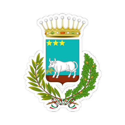 Bernalda-Stemma (Italy) (Coat of Arms) STICKER Vinyl Kiss-Cut Decal 6 Inch White - The Sticker Space