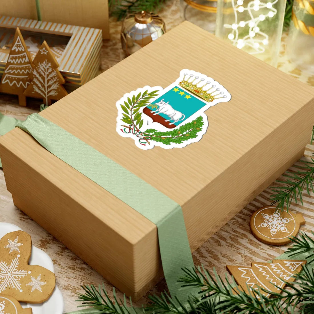 Bernalda-Stemma (Italy) (Coat of Arms) STICKER Vinyl Kiss-Cut Decal - The Sticker Space