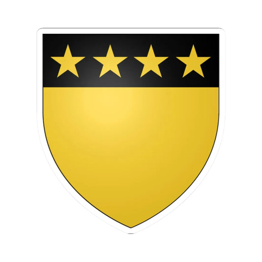 Bernard Freyberg Arms (New Zealand) (Coat of Arms) STICKER Vinyl Kiss-Cut Decal 2 Inch White - The Sticker Space