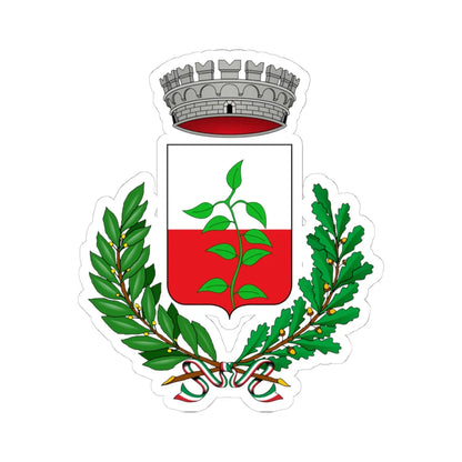 Bernareggio-Stemma (Italy) (Coat of Arms) STICKER Vinyl Kiss-Cut Decal 4 Inch White - The Sticker Space