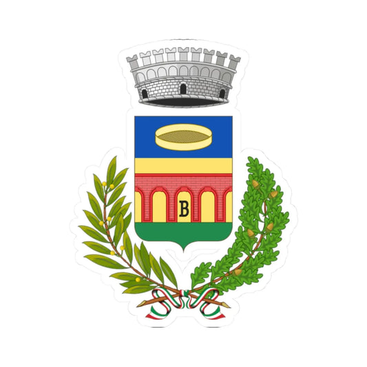 Bernate Ticino-Stemma (Italy) (Coat of Arms) STICKER Vinyl Kiss-Cut Decal 2 Inch White - The Sticker Space