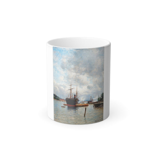 Berndt Lindholm (1841-1914) In the Harbour - Color Changing Mug 11oz-11oz-The Sticker Space