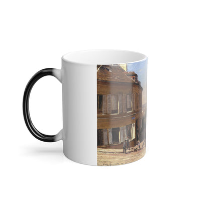 Berndt Lindholm (1841-1914) Montmartre, Paris - Oil on Board 1875 - Color Changing Mug 11oz-11oz-The Sticker Space