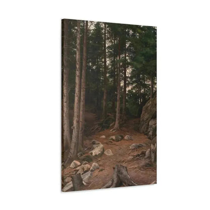 Berndt Lindholm (1841-1914) Sunset in the Forest - Canvas Wall Art - The Sticker Space