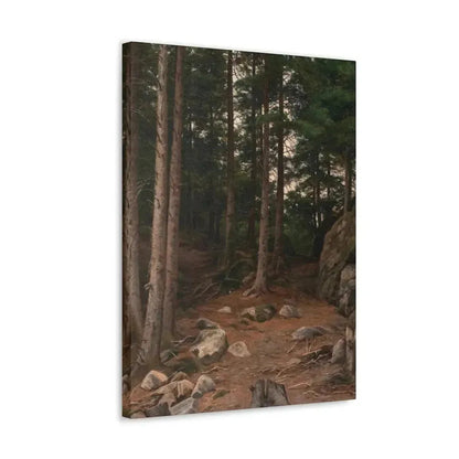 Berndt Lindholm (1841-1914) Sunset in the Forest - Canvas Wall Art - The Sticker Space