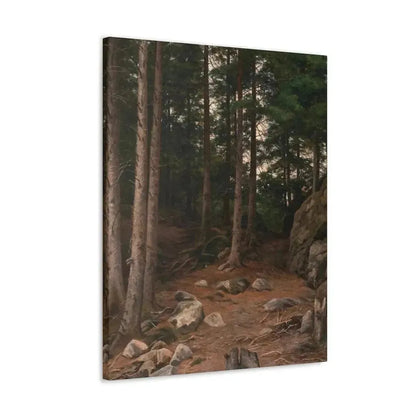 Berndt Lindholm (1841-1914) Sunset in the Forest - Canvas Wall Art - The Sticker Space