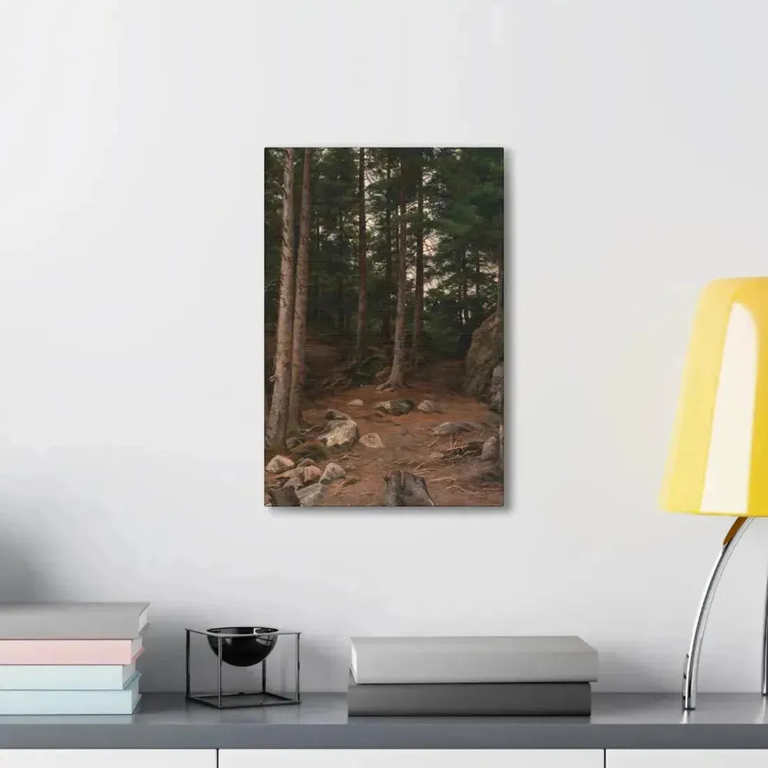 Berndt Lindholm (1841-1914) Sunset in the Forest - Canvas Wall Art - The Sticker Space