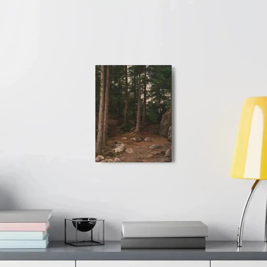 Berndt Lindholm (1841-1914) Sunset in the Forest - Canvas Wall Art - The Sticker Space