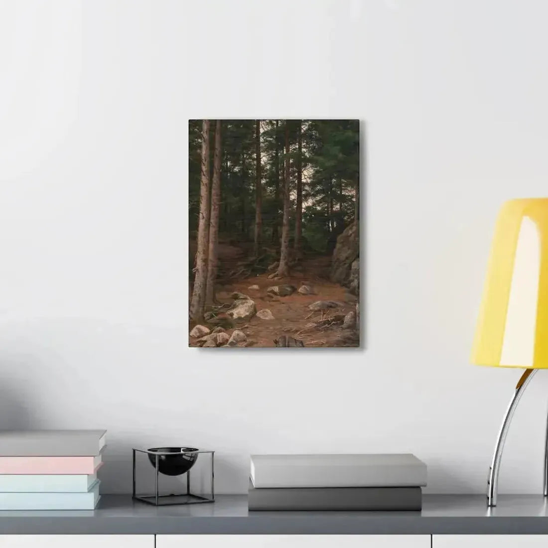 Berndt Lindholm (1841-1914) Sunset in the Forest - Canvas Wall Art - The Sticker Space