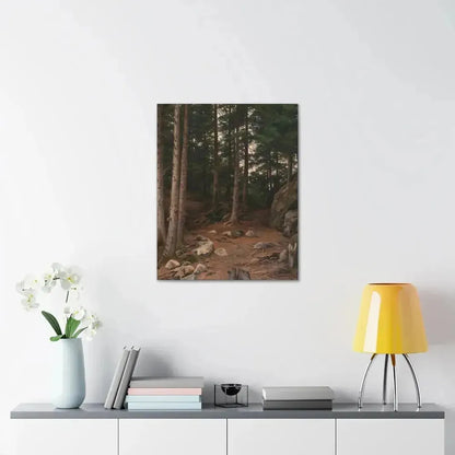 Berndt Lindholm (1841-1914) Sunset in the Forest - Canvas Wall Art - The Sticker Space