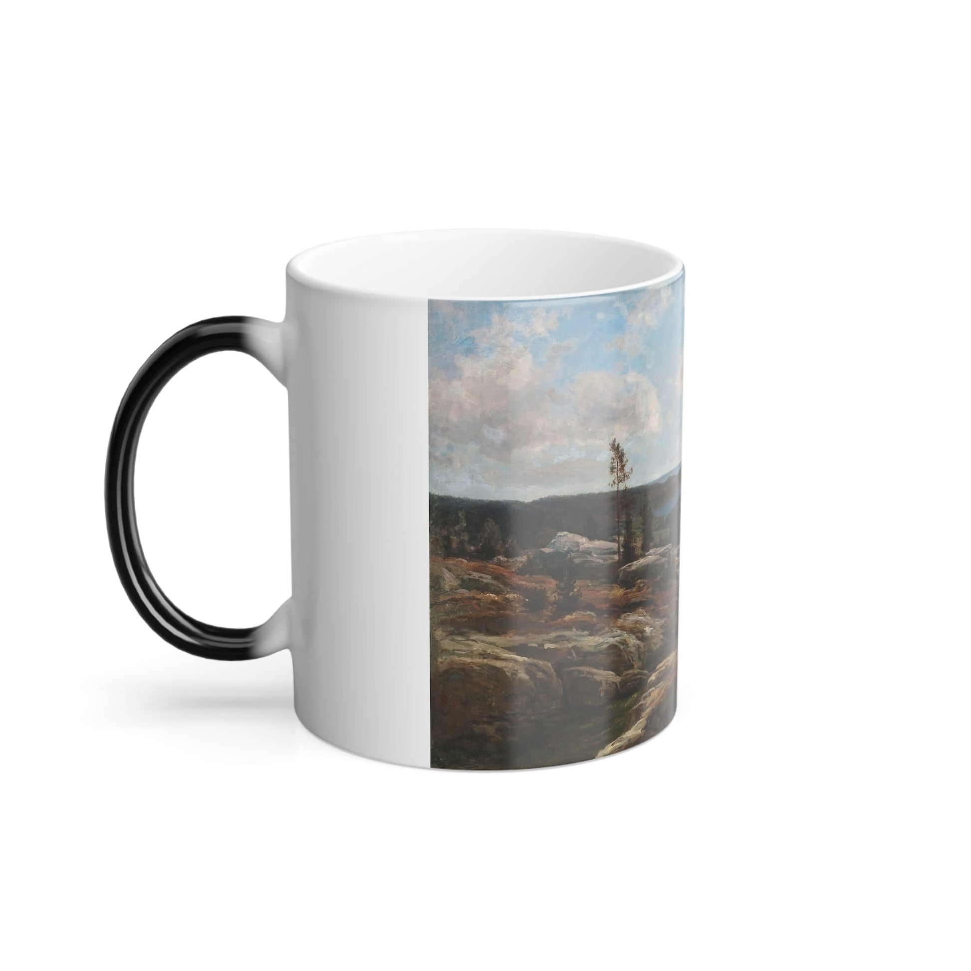 Berndt Lindholm (1841-1914) View Over The Coast - Oil on canvas - Color Changing Mug 11oz-11oz-The Sticker Space