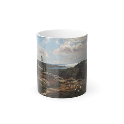 Berndt Lindholm (1841-1914) View Over The Coast - Oil on canvas - Color Changing Mug 11oz-11oz-The Sticker Space