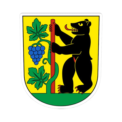 Berneck-blazon (Switzerland) (Coat of Arms) STICKER Vinyl Kiss-Cut Decal 3 Inch White - The Sticker Space